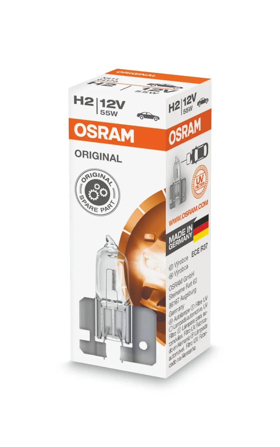 Halogenpære H2 Osram Original Line - 1 stk. Image 1