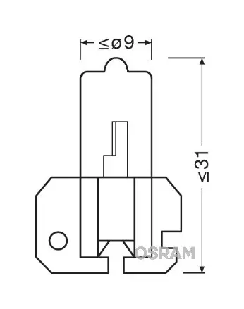 Halogenpære H2 Osram Original Line - 1 stk. Image 5