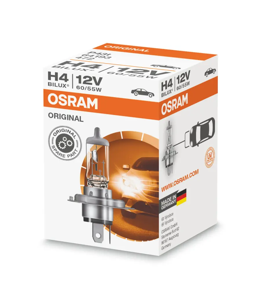 Halogenpære H4 Osram Original Line - 1 stk.