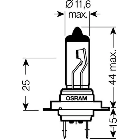Halogenpære H7 Osram Original Line - 1 stk. Image 7