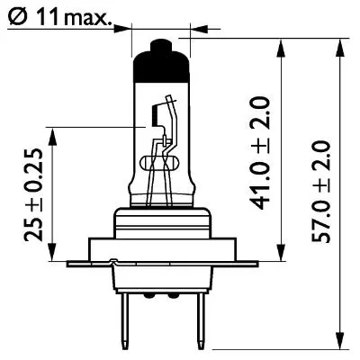 Halogenpære H7 Osram Truckstar Pro  24V +120% - 1 stk. Image 4