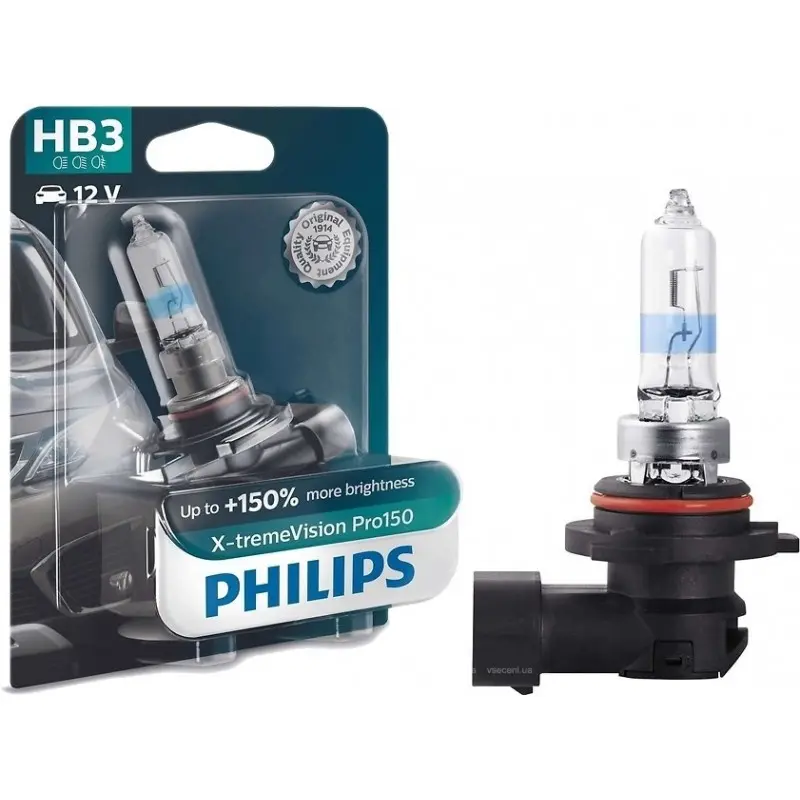 Halogenpære HB3 Philips X-tremeVision Pro150 - 1 stk. – bilde 5