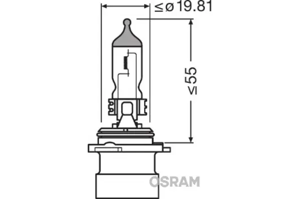 Halogenpære HB4A Osram Original Line - 1 stk. Image 6