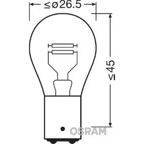 Halogenpære P21/5W Osram Ultra Life Extra Lifetime - sett 2 stk. – bilde 4