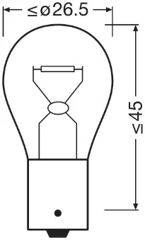 Halogenpære P21W Osram Truckstar Pro 24V - 1 stk. – bilde 4