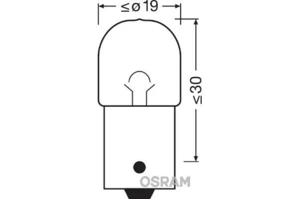 Halogenpære R5W Osram Ultra Life Extra Lifetime - sett 2 stk. – bilde 4