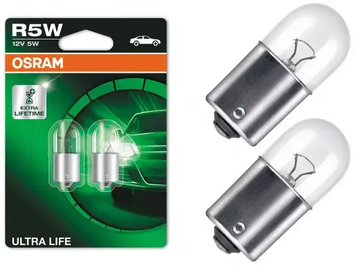 Halogenpære R5W Osram Ultra Life Extra Lifetime - sett 2 stk. – bilde 5
