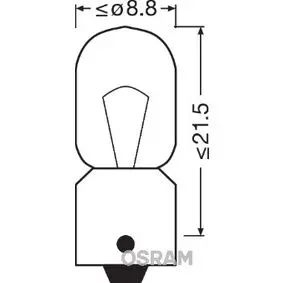 Halogenpære T4 Osram Truckstar Pro 24V - 1 stk. – bilde 4