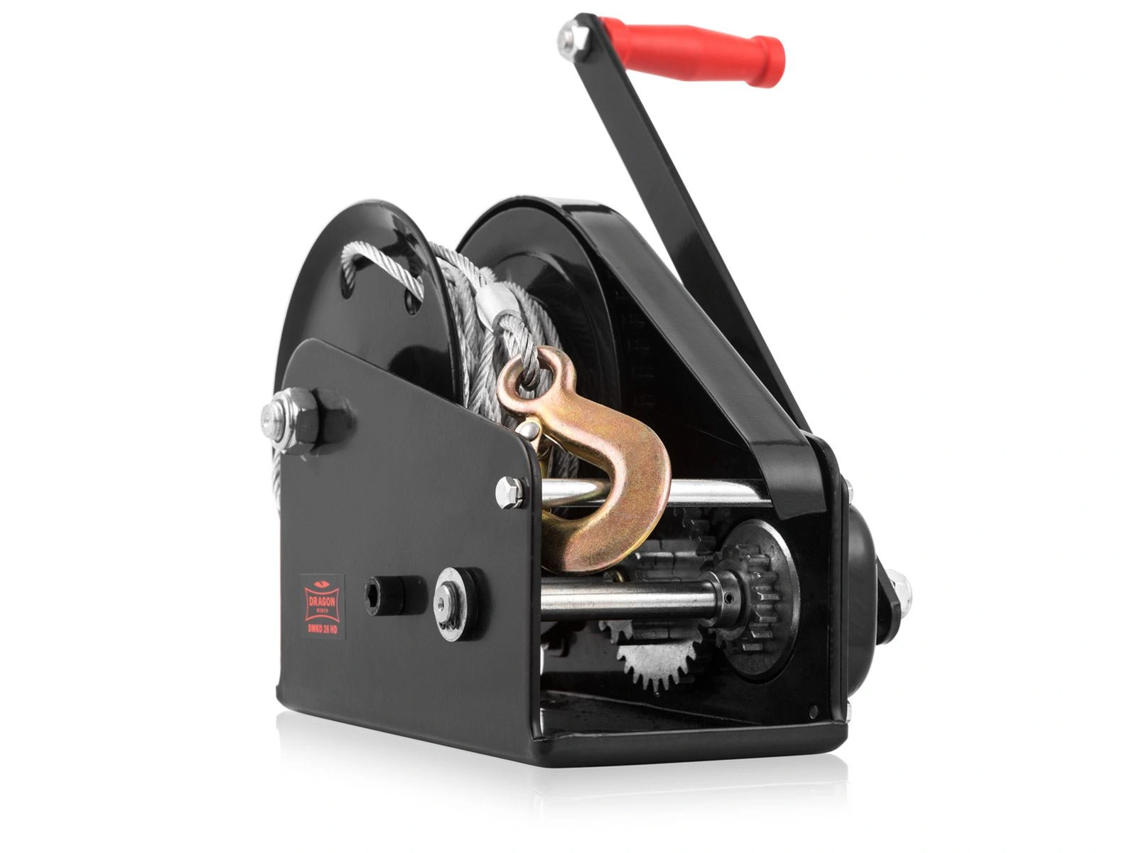 Håndvinsj Dragon Winch 1200 kg │ stålwire 17 m - med sveiv – bilde 6