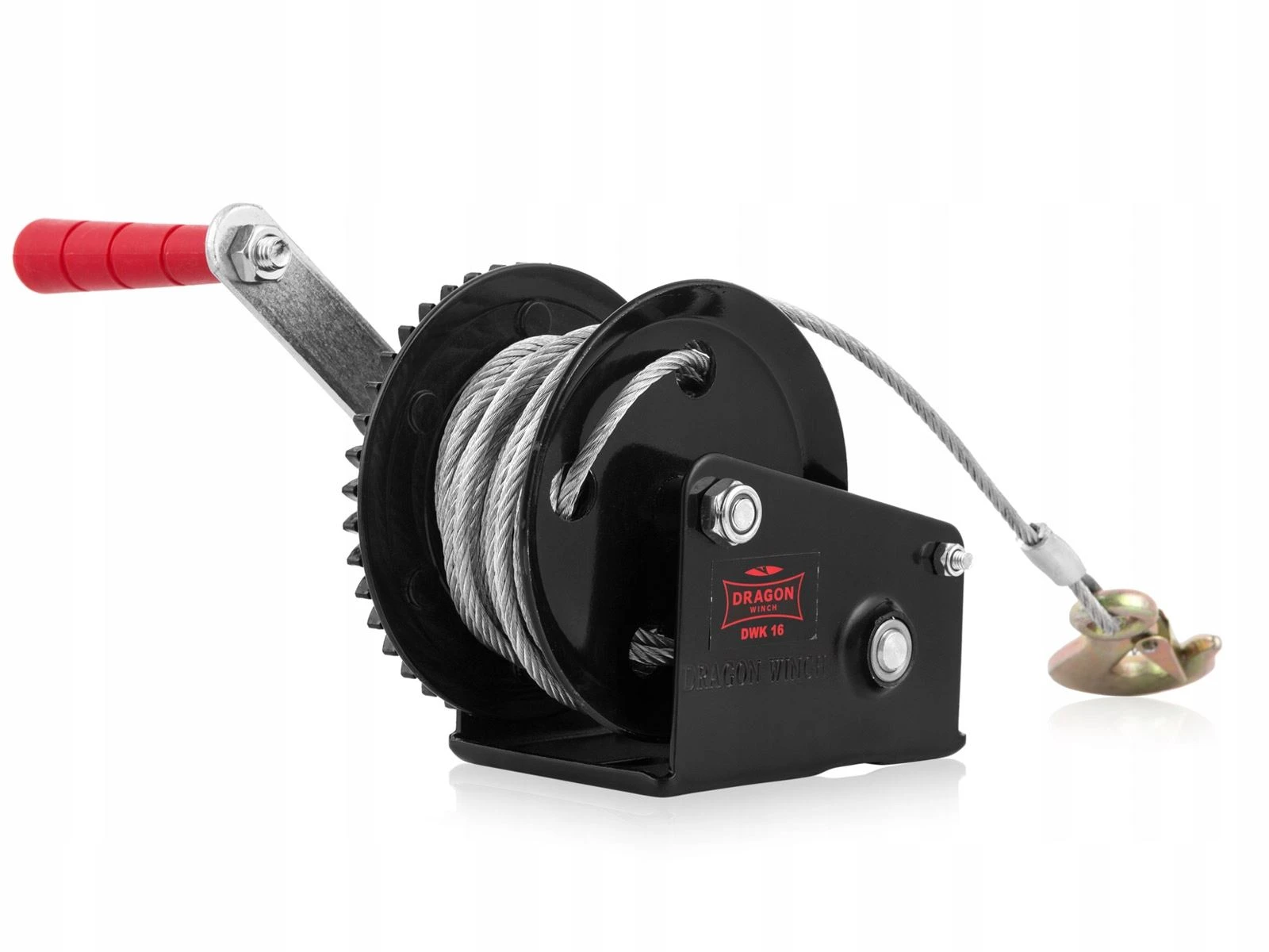 Håndvinsj Dragon Winch DWK 16 med stålline trekkraft på 720 kg og 10 m stålline – bilde 5