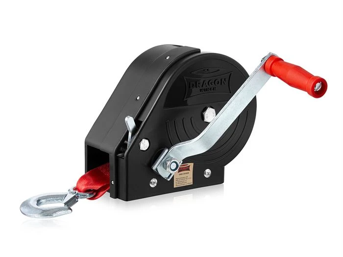 Håndvinsj Dragon Winch DWK 25 med kapsling stålline 1133 kg 10 m