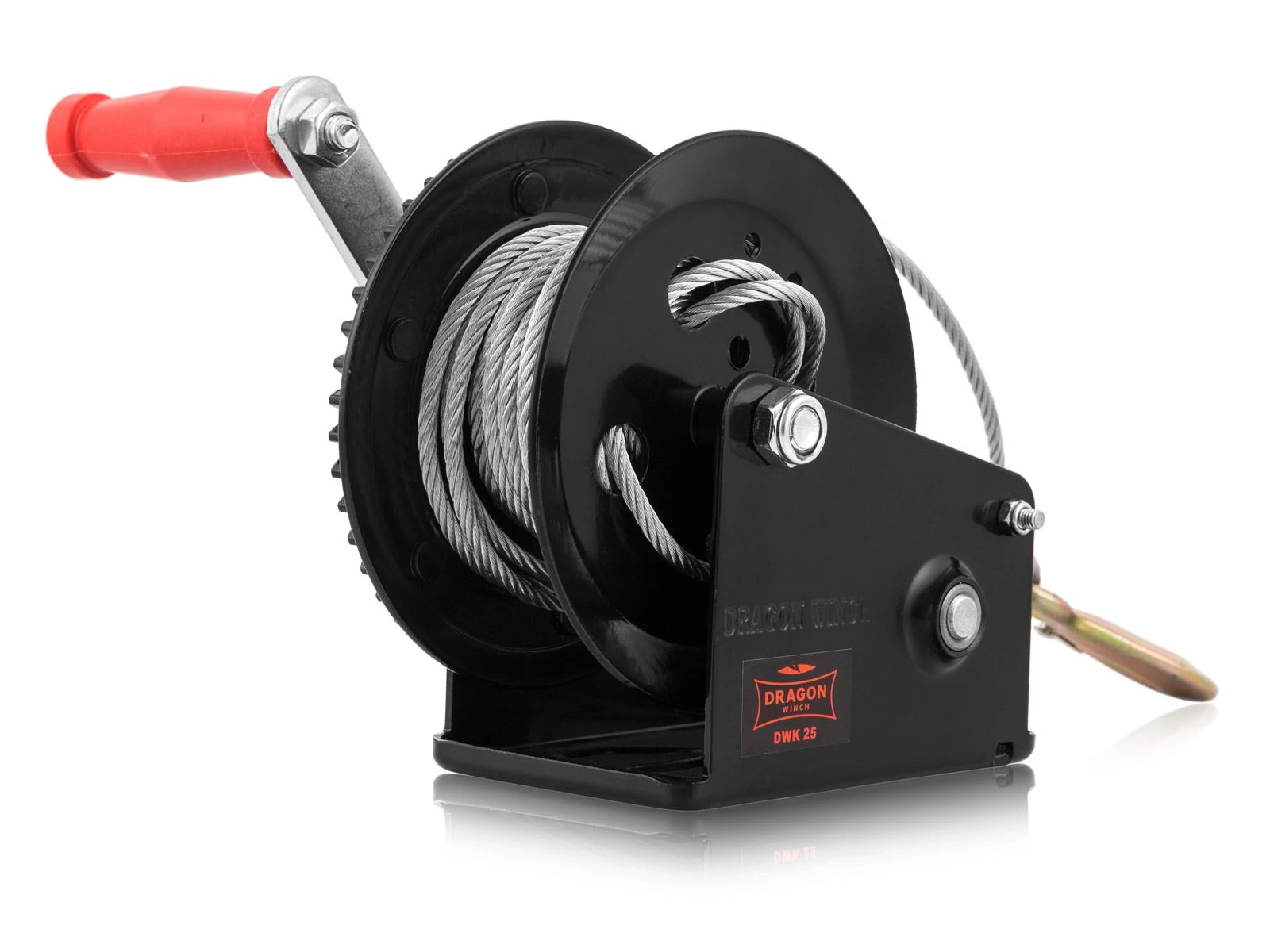 Håndvinsj Dragon Winch DWK 25 med trekkraft på 1133 kg og 10 m stålline – bilde 5