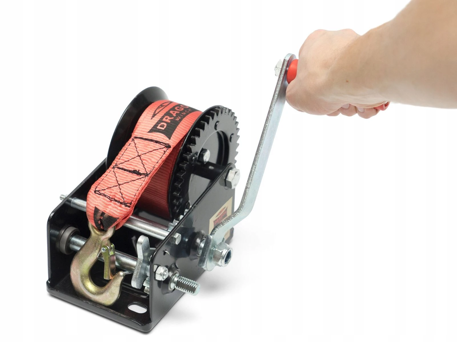 Håndvinsj Dragon Winch DWK 25 V med stropp og trekkraft på 1133 kg 10 m – bilde 3