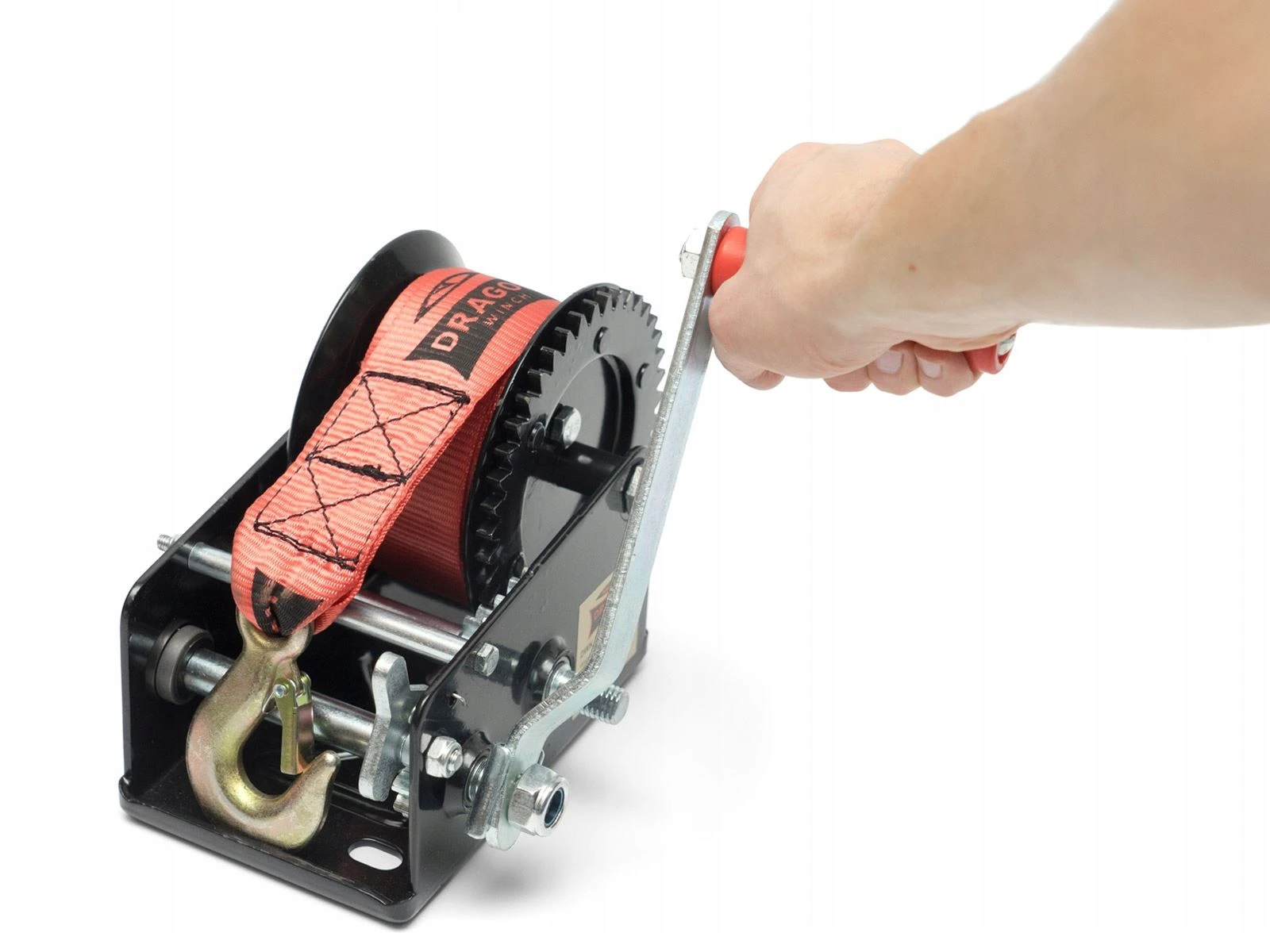Håndvinsj Dragon Winch DWK 25 V med stropp og trekkraft på 1133 kg 10 m – bilde 4