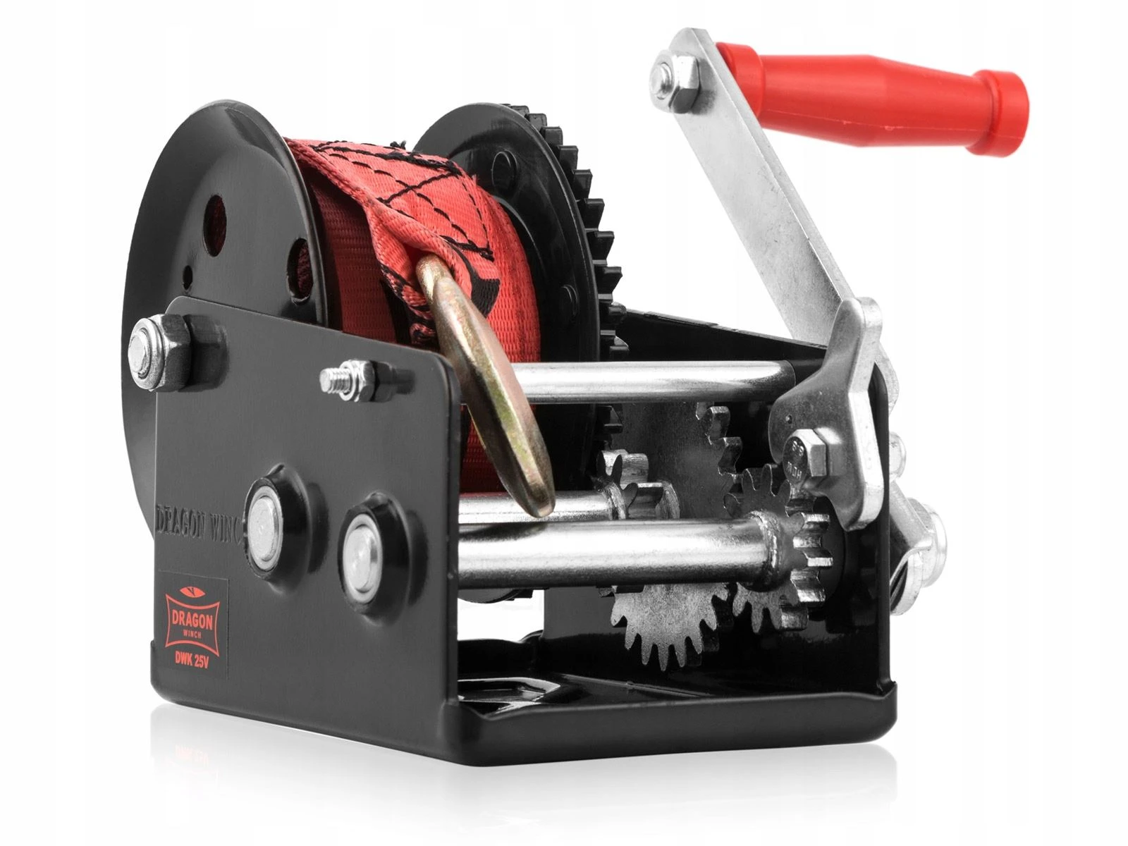 Håndvinsj Dragon Winch DWK 25 V med stropp og trekkraft på 1133 kg 10 m – bilde 8