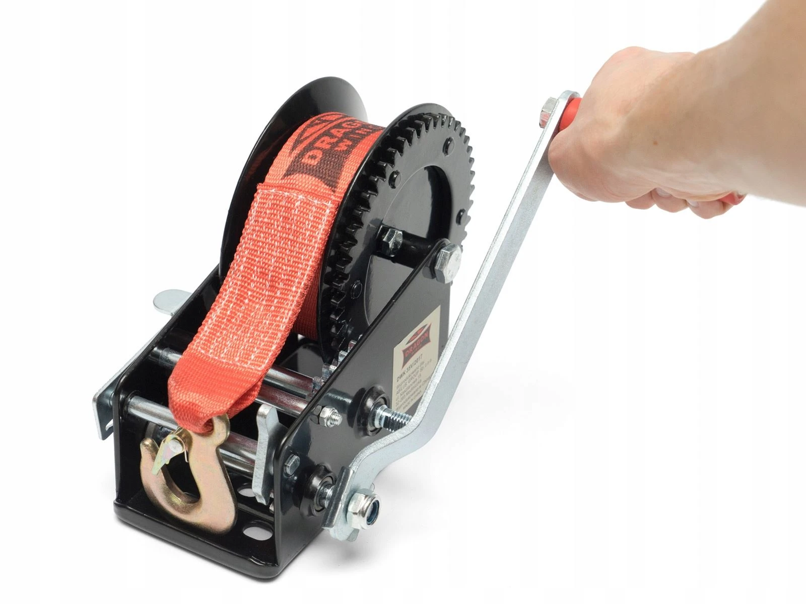 Håndvinsj Dragon Winch DWK 35 V med stropp og trekkraft på 1588 kg 10 m – bilde 3