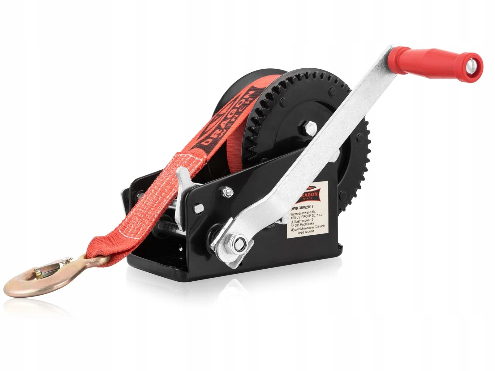 Håndvinsj Dragon Winch DWK 35 V med stropp og trekkraft på 1588 kg 10 m – bilde 6