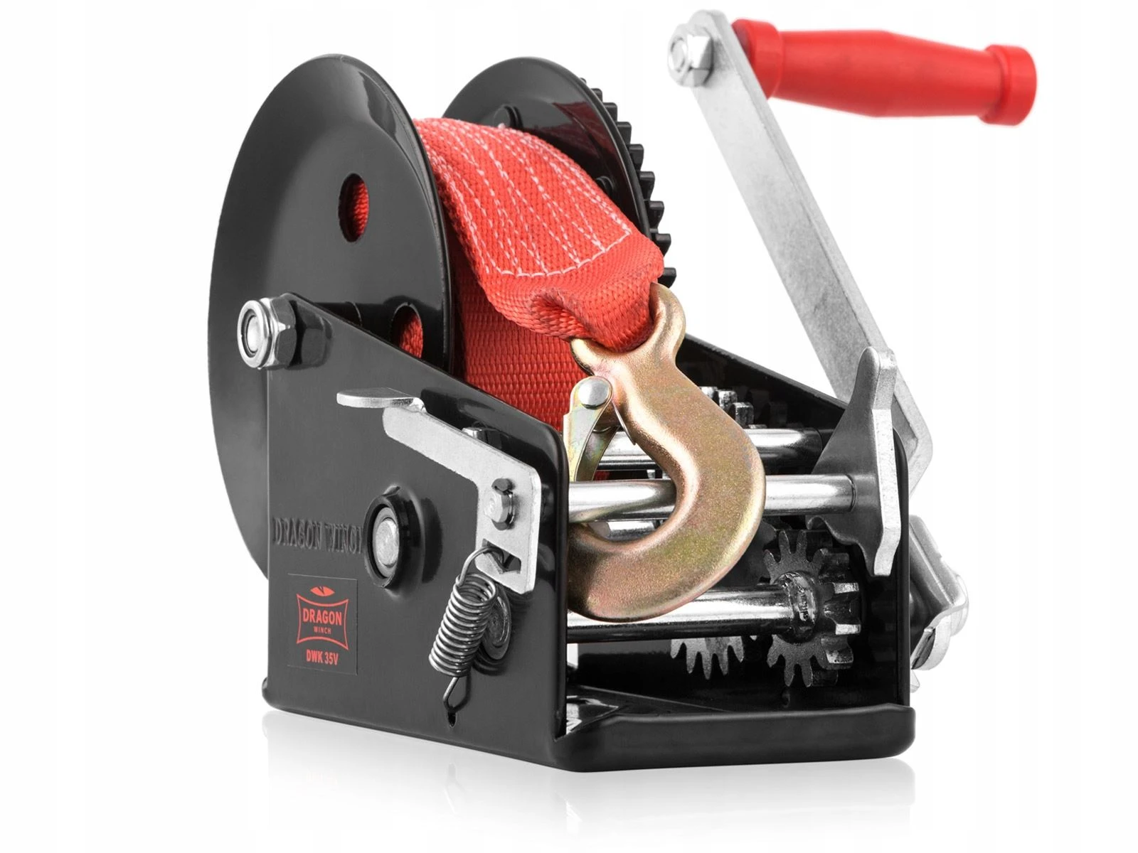 Håndvinsj Dragon Winch DWK 35 V med stropp og trekkraft på 1588 kg 10 m – bilde 8
