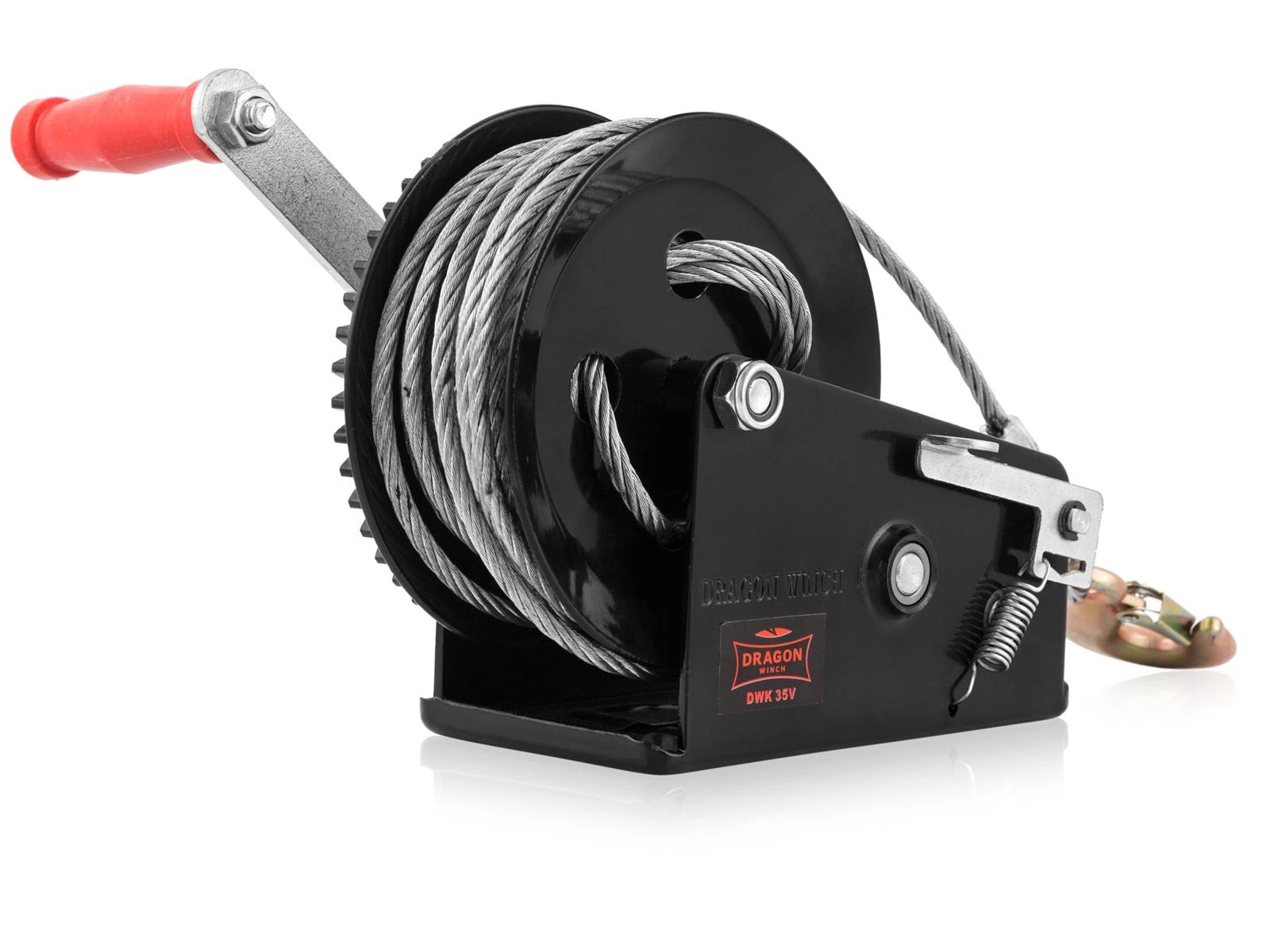 Håndvinsj Dragon Winch DWK 35 V med trekkraft på 1588 kg og 10 m stålline – bilde 7