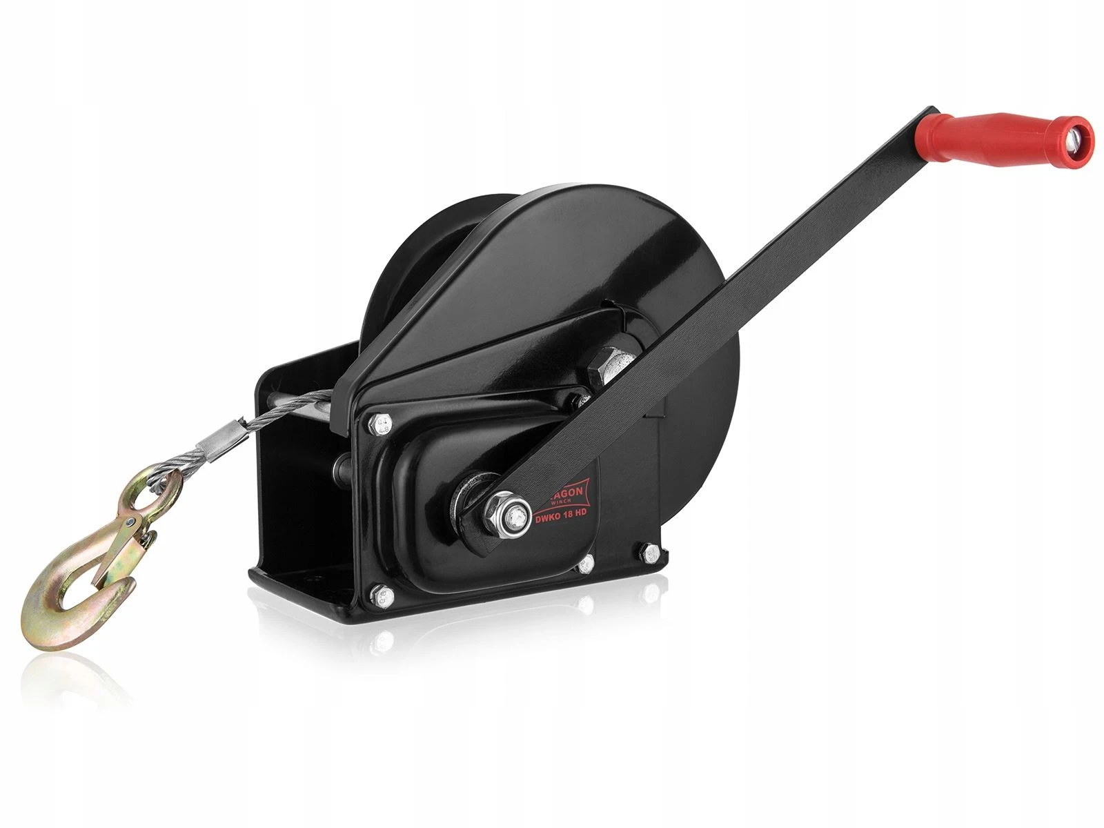 Håndvinsj Dragon Winch DWK-O 1800 HD med trekkraft på 810 kg og 10 m stålline – bilde 5