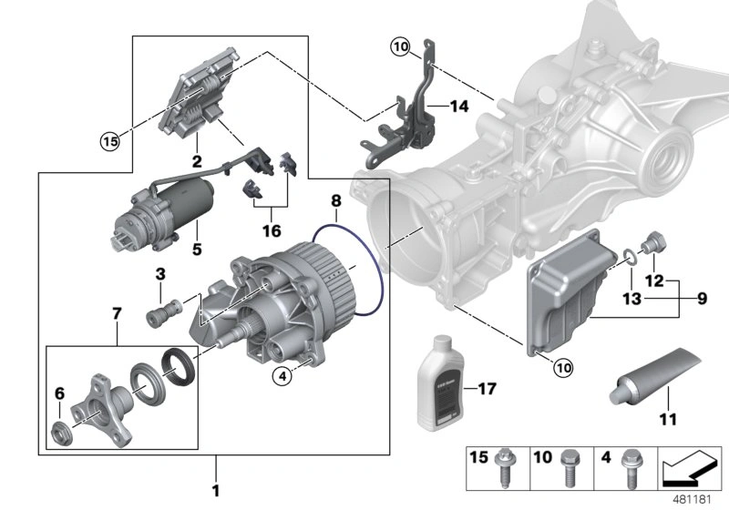 Hang-On clutch Olje BMW Transfer Case OIl Haldex │ Genuine® Fordelingskasse Olje - 850 ml Image 3