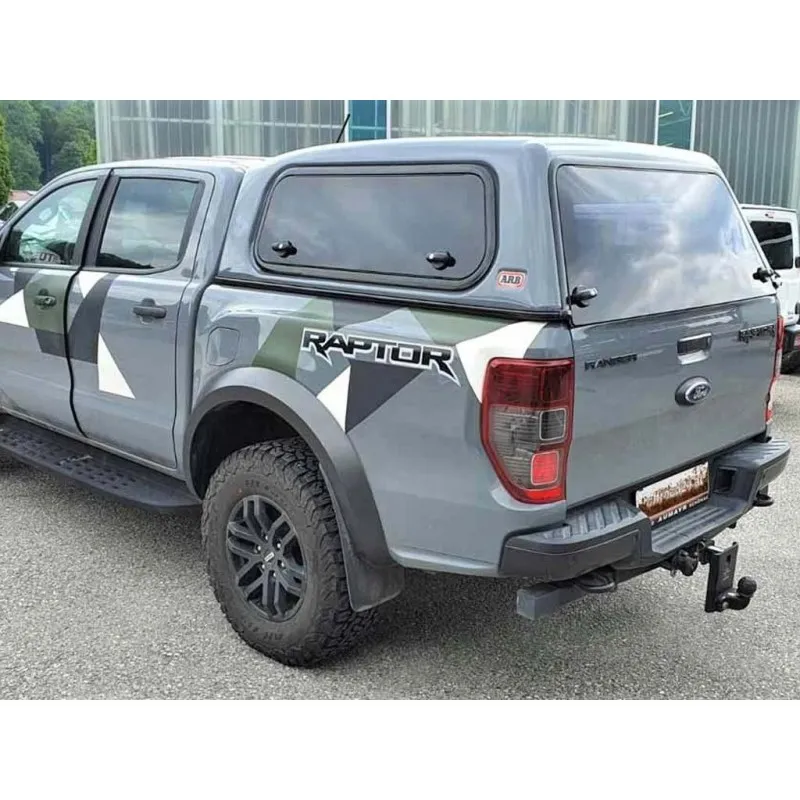 Hardtop ARB Classic Plus Ford Ranger PX 2011-, PXII 2015-2018, PXII MK3 2019-, Raptor, høyre og venstre vindu åpnes oppover