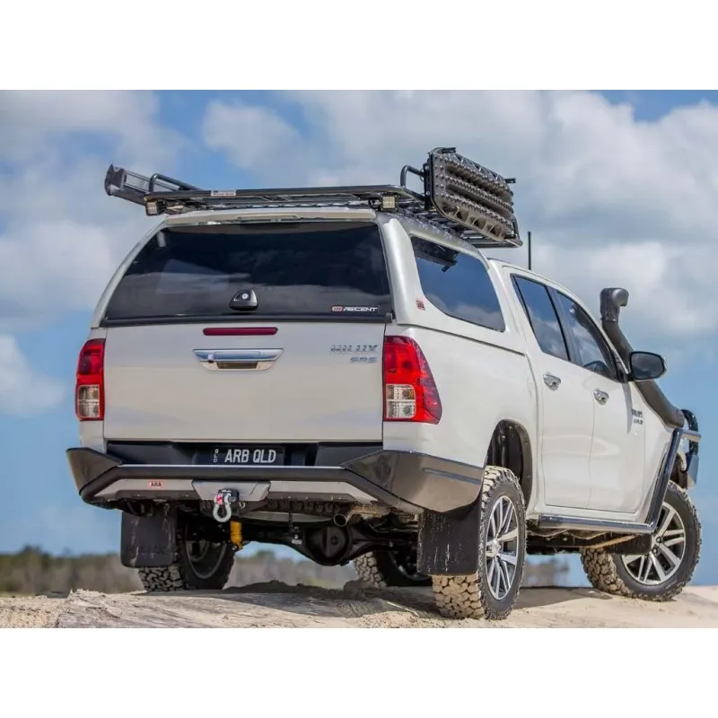 Hardtop-takstativ i aluminium med siderekkverk og nett ARB 185 x 125 cm, 4900050M