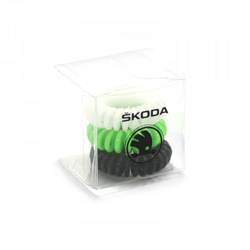 Hårstrikk silikon Skoda - sett 3 stk.