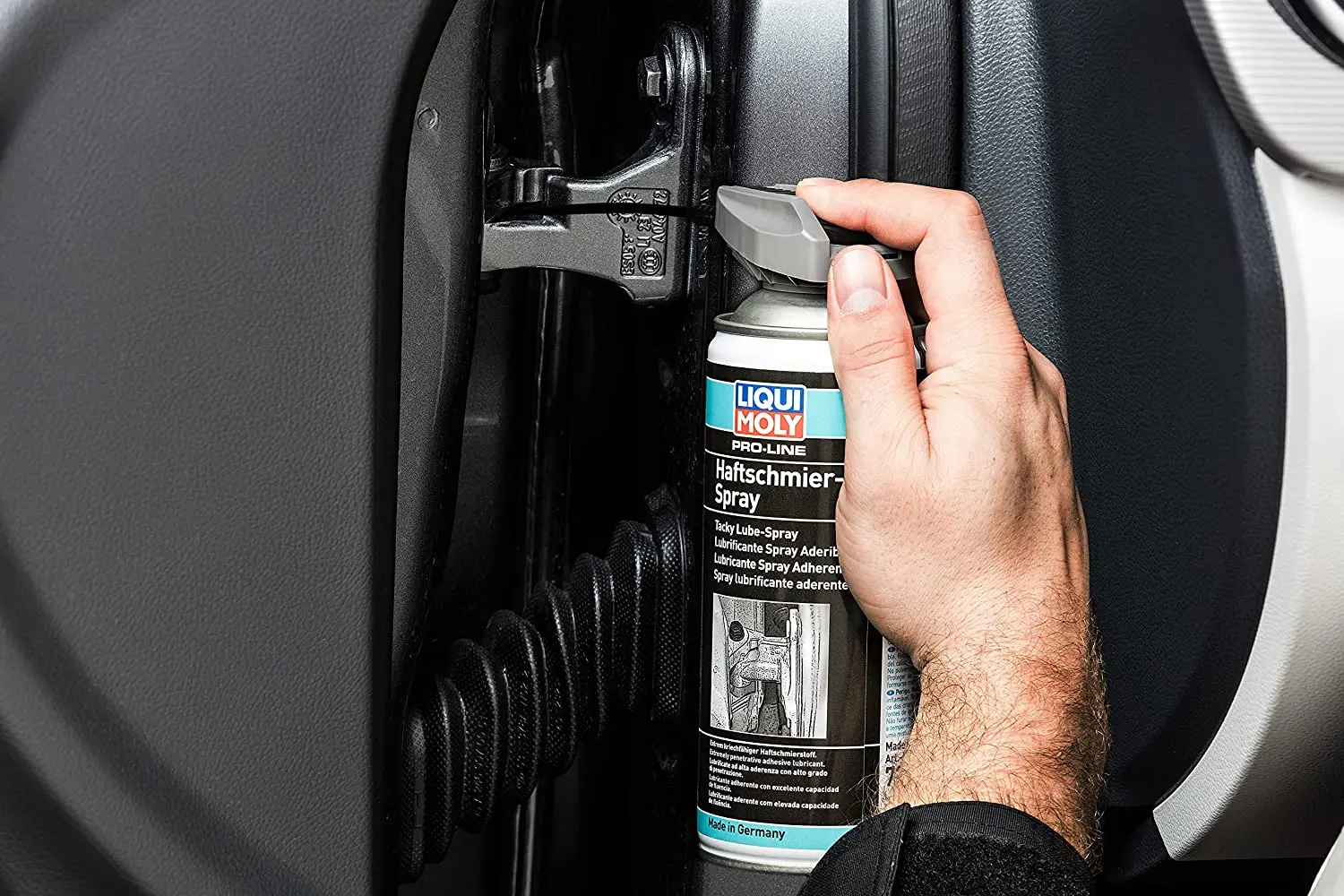 Heftsmørespray Liqui Moly High-performance Spray Lubricant │ Smøremiddel for hengsler, kjededrev og glideskinner - 400 ml – bilde 4