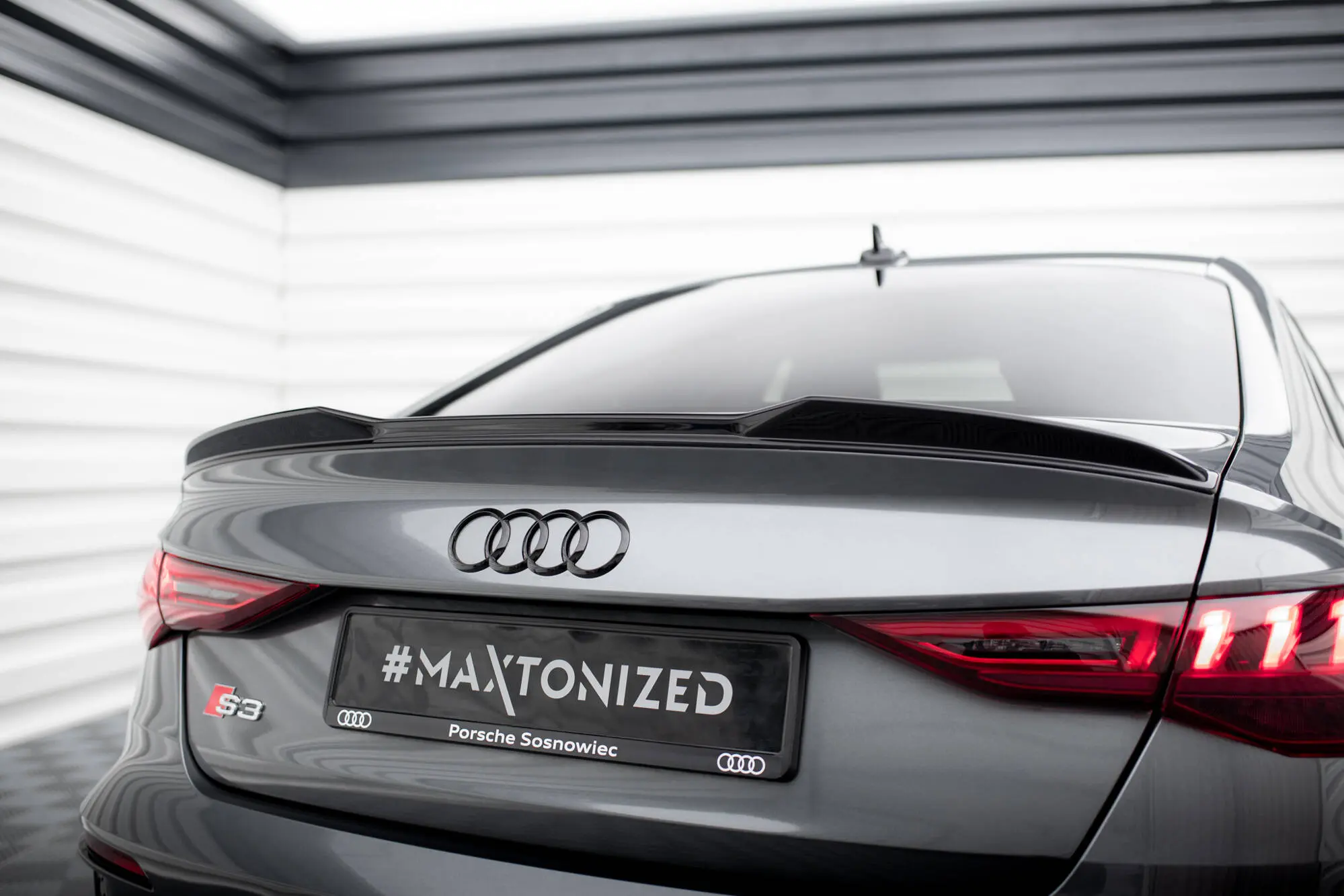 Hekkspoiler Audi A3 / A3 S-Line / S3 / RS3 Sedan (8Y) | | 3D Glossy Black Edition – bilde 7
