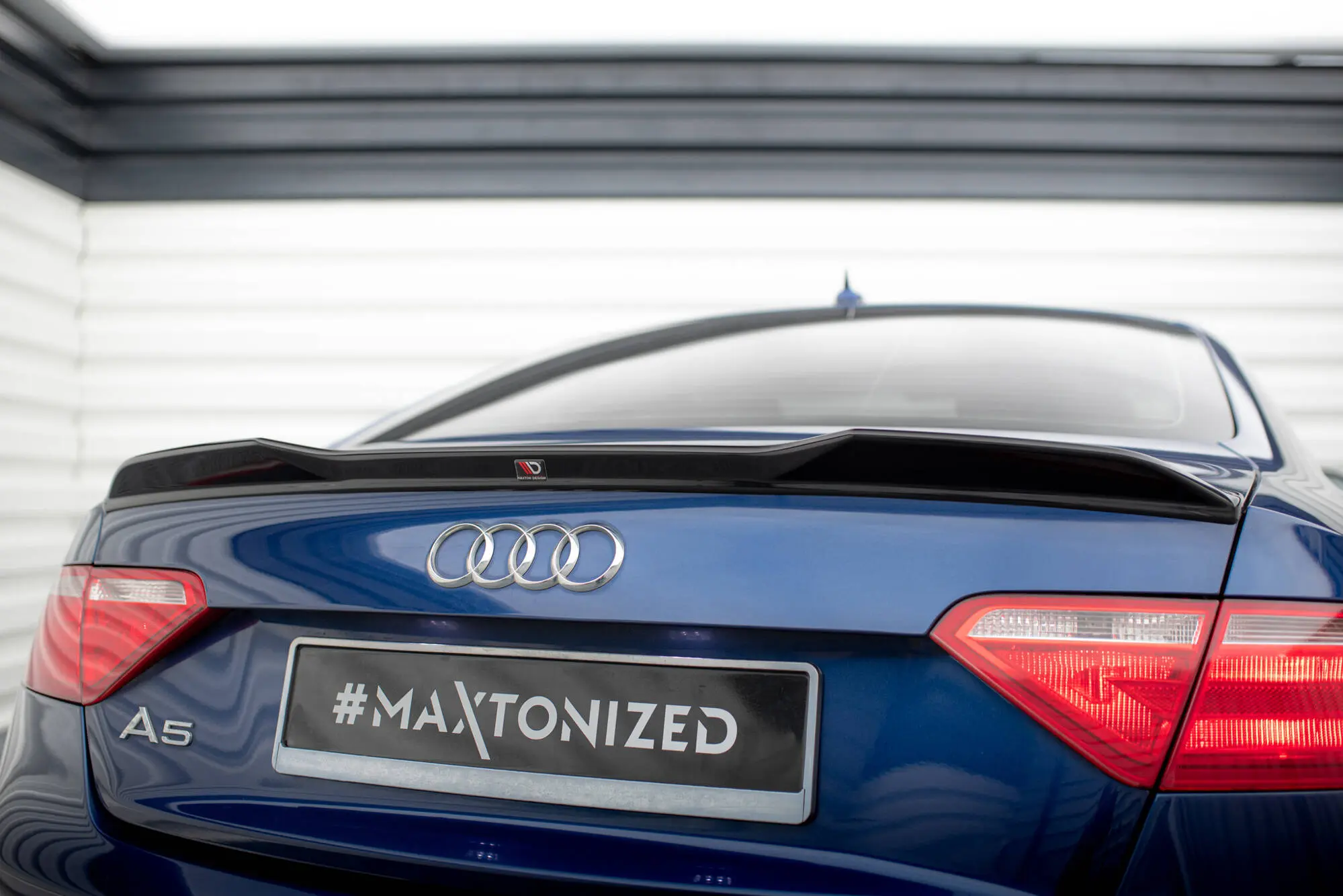 Hekkspoiler Audi A5 (8T) Coupe / A5 (8T) Coupe S-Line / S5 (8T) Coupe 2006 - 2016 | 3D Glossy Black Edition