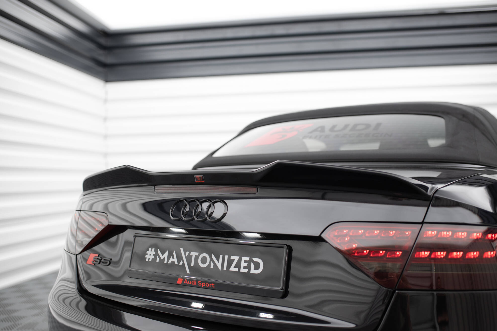 Hekkspoiler Audi A5 8T S-Line Cabrio / Audi S5 8T Cabrio 2007 - 2011 | 3D Glossy Black Edition