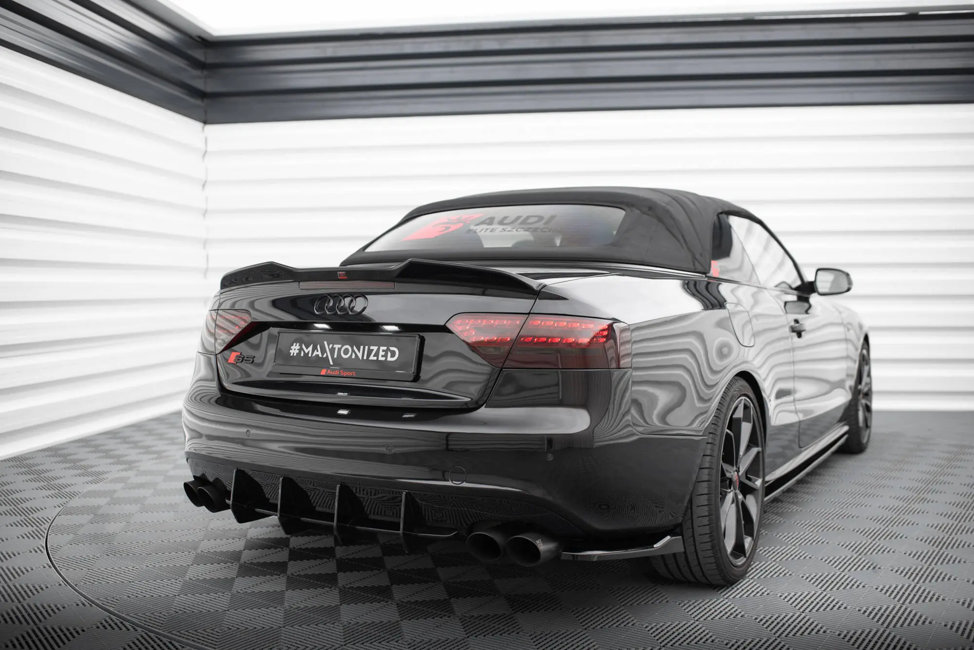 Hekkspoiler Audi A5 8T S-Line Cabrio / Audi S5 8T Cabrio 2007 - 2011 | 3D Glossy Black Edition – bilde 4
