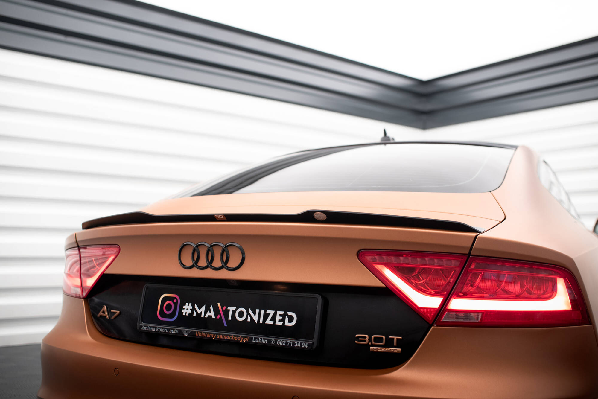 Hekkspoiler Audi A7 Sportback 4G 2010 - 2014 | Glossy Black Edition