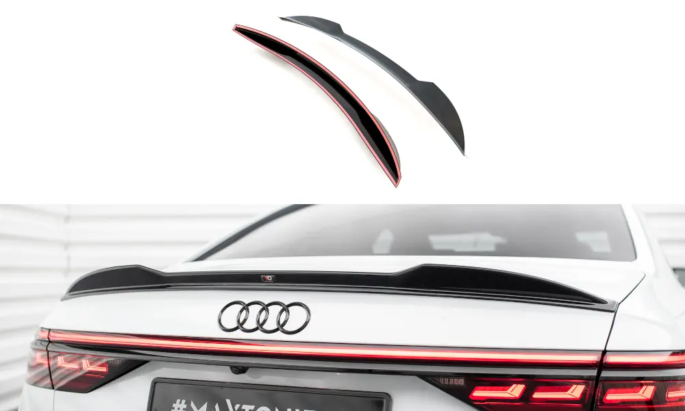Hekkspoiler Audi A8 / A8 S-Line / S8 D5 2017 -> | 3D Glossy Black Edition – bilde 2