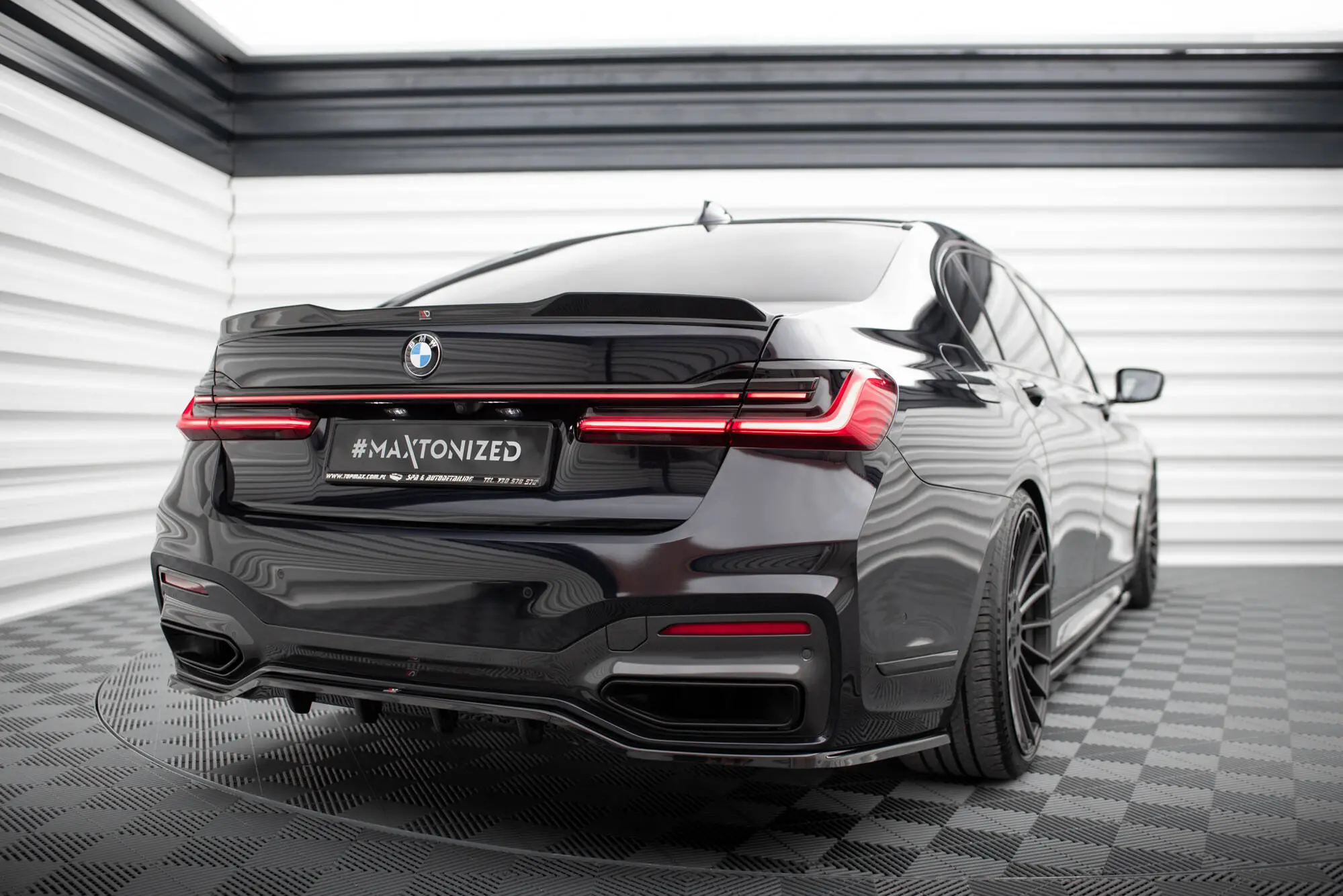 Hekkspoiler BMW 7 (G11) M-Pakke 2015 - 2022 | 3D Glossy Black Edition – bilde 3
