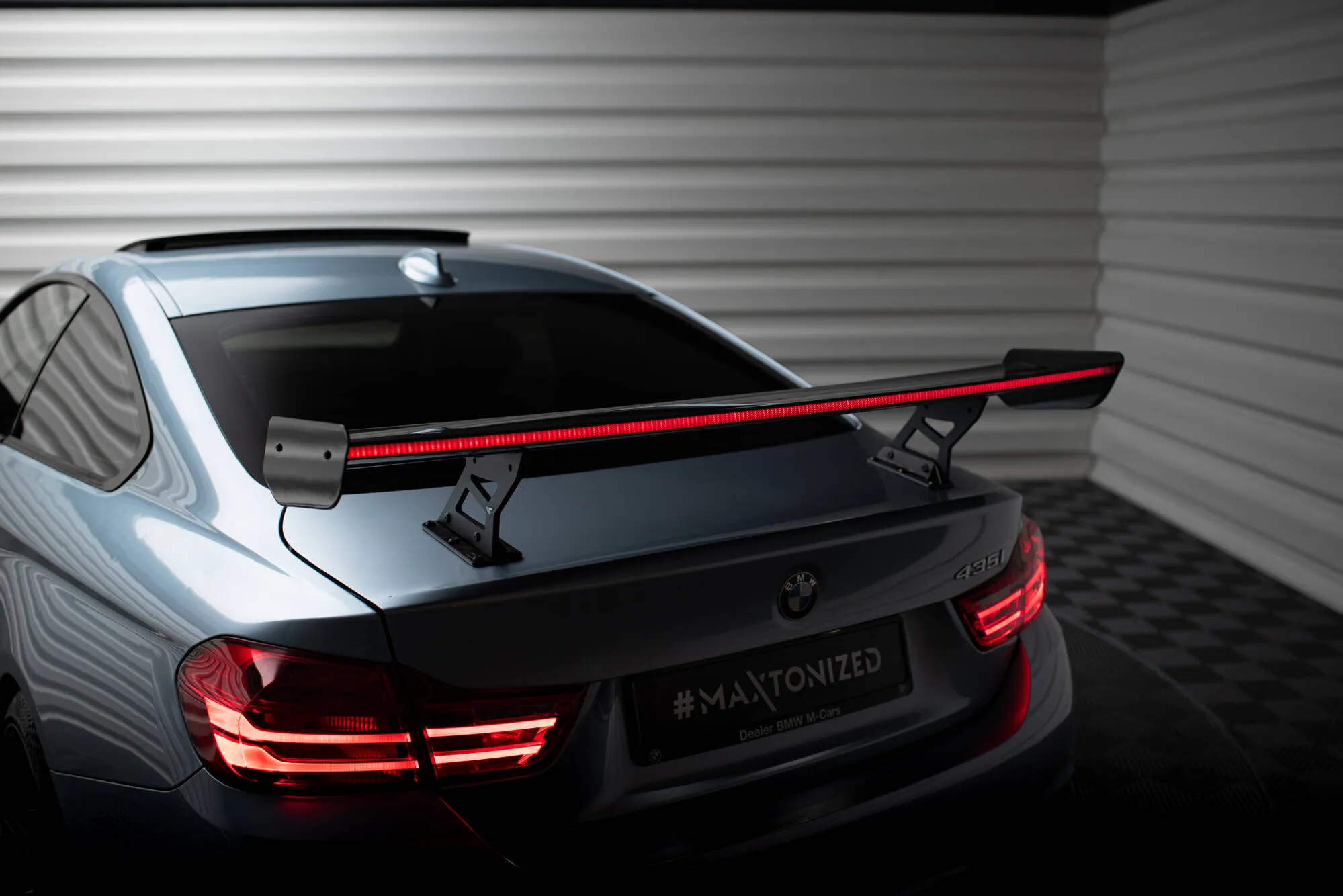 Hekkspoiler med indre bøyler med LED BMW 4 (F32) 2013 - 2020 | Carbon Fiber Edition – bilde 6