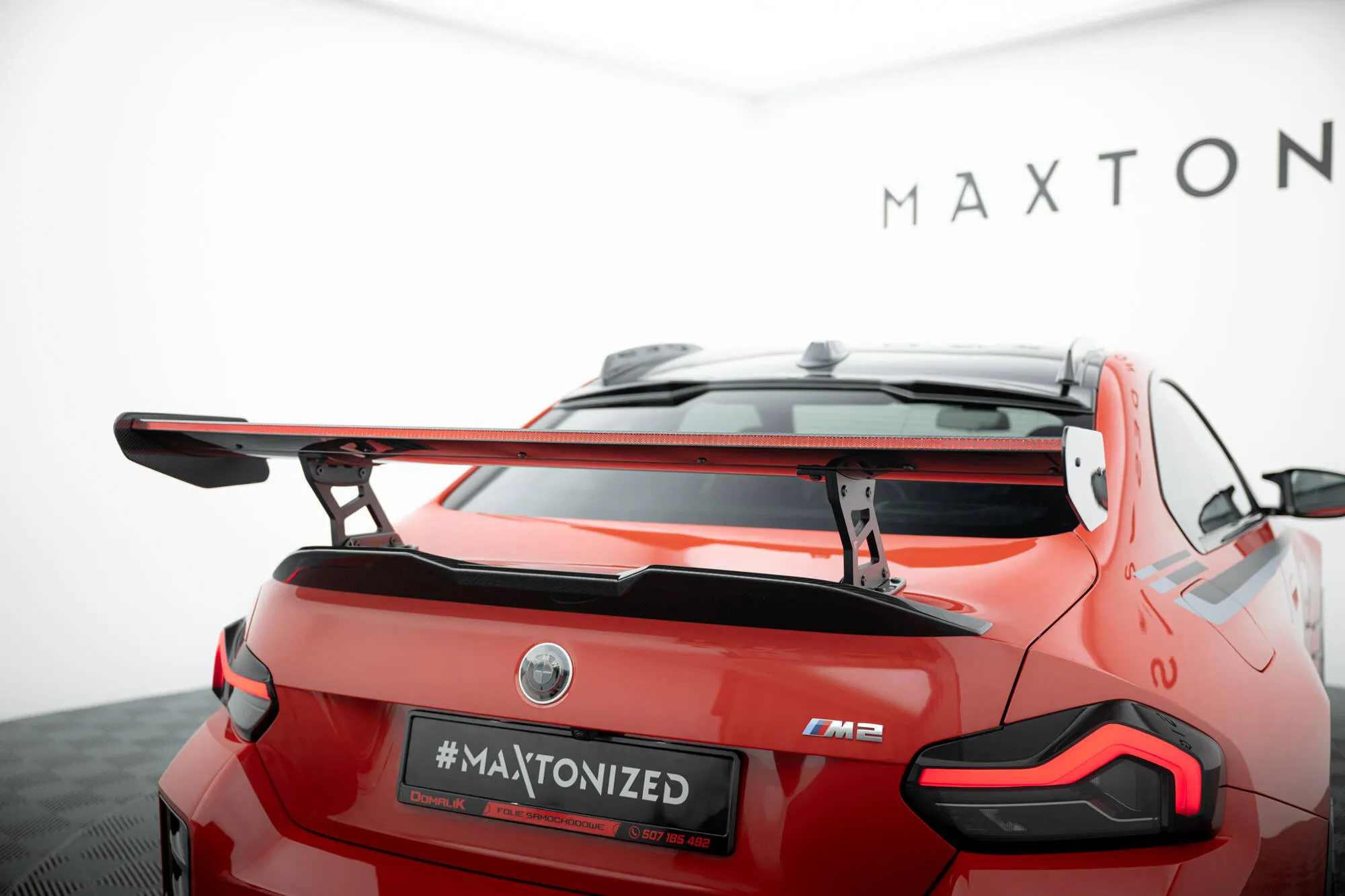 Hekkspoiler med indre bøyler med LED BMW M2 (G87) 2023-2026 | Carbon Fiber Edition – bilde 6