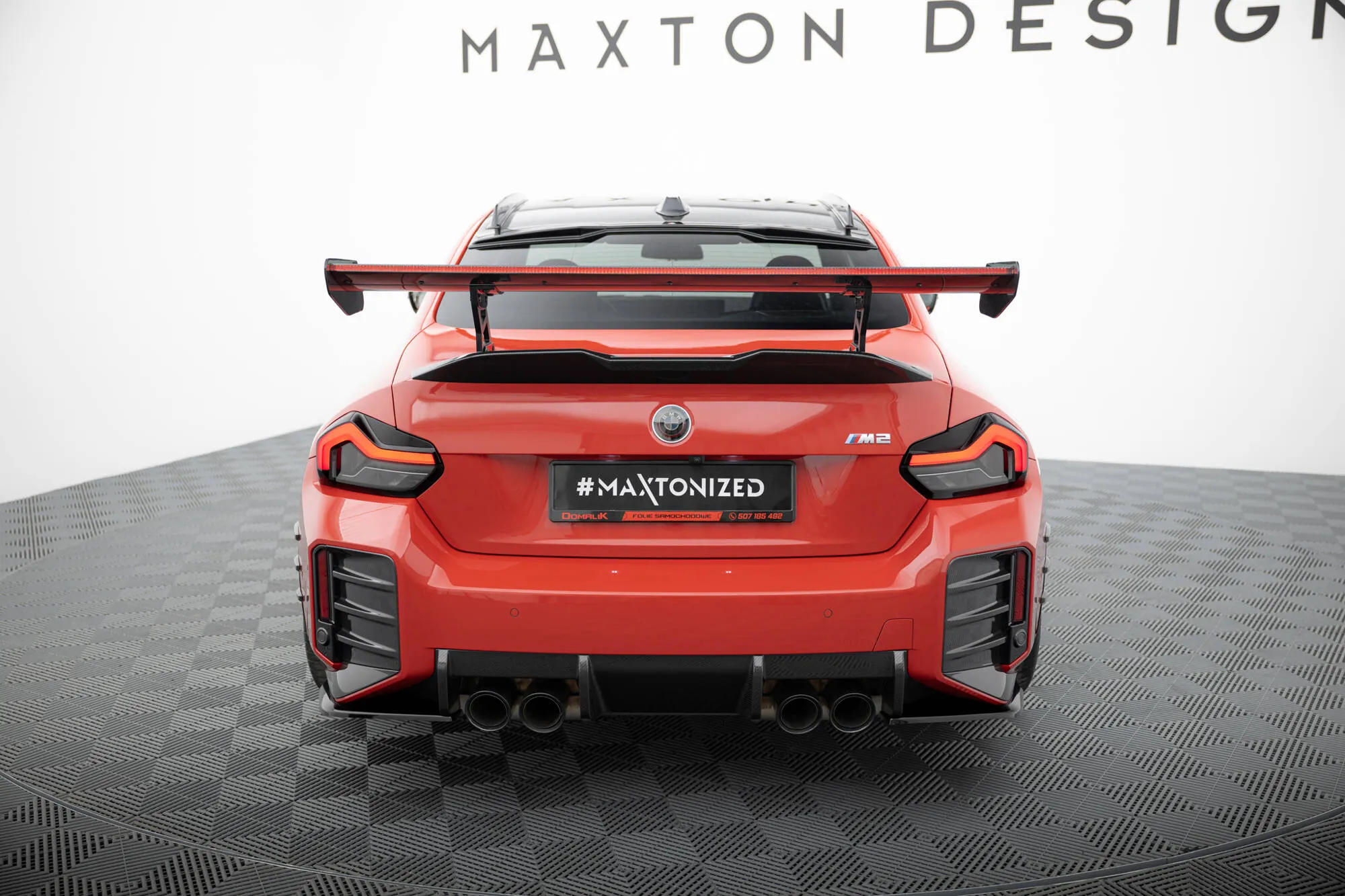 Hekkspoiler med indre bøyler med LED BMW M2 (G87) 2023-2026 | Carbon Fiber Edition – bilde 7