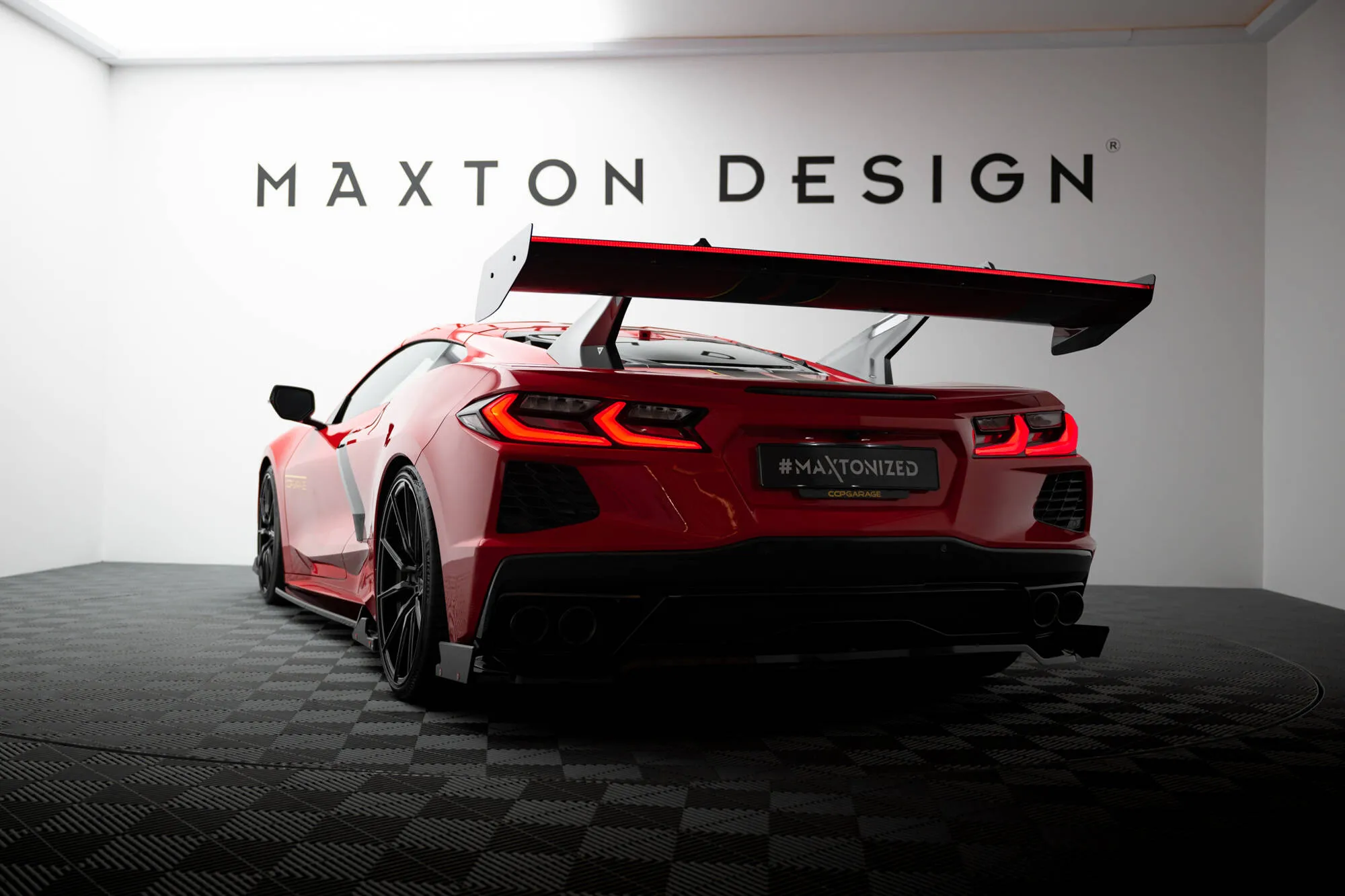 Hekkspoiler med LED Chevrolet Corvette (C8) 2019-2026 | Carbon Fiber Edition – bilde 7