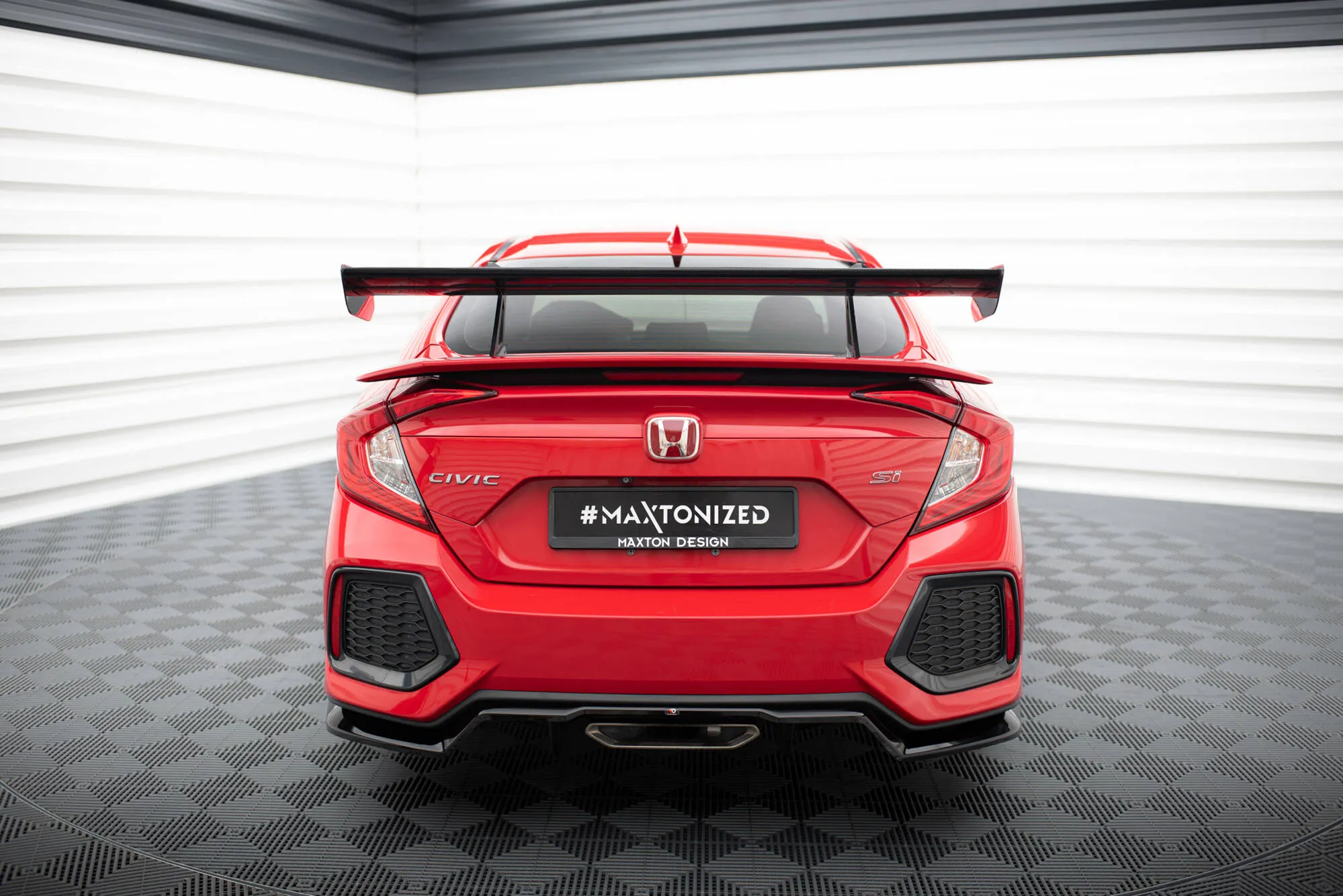 Hekkspoiler med svanehals Honda Civic (Mk10) 2016-2023 | Carbon Fiber Edition – bilde 3