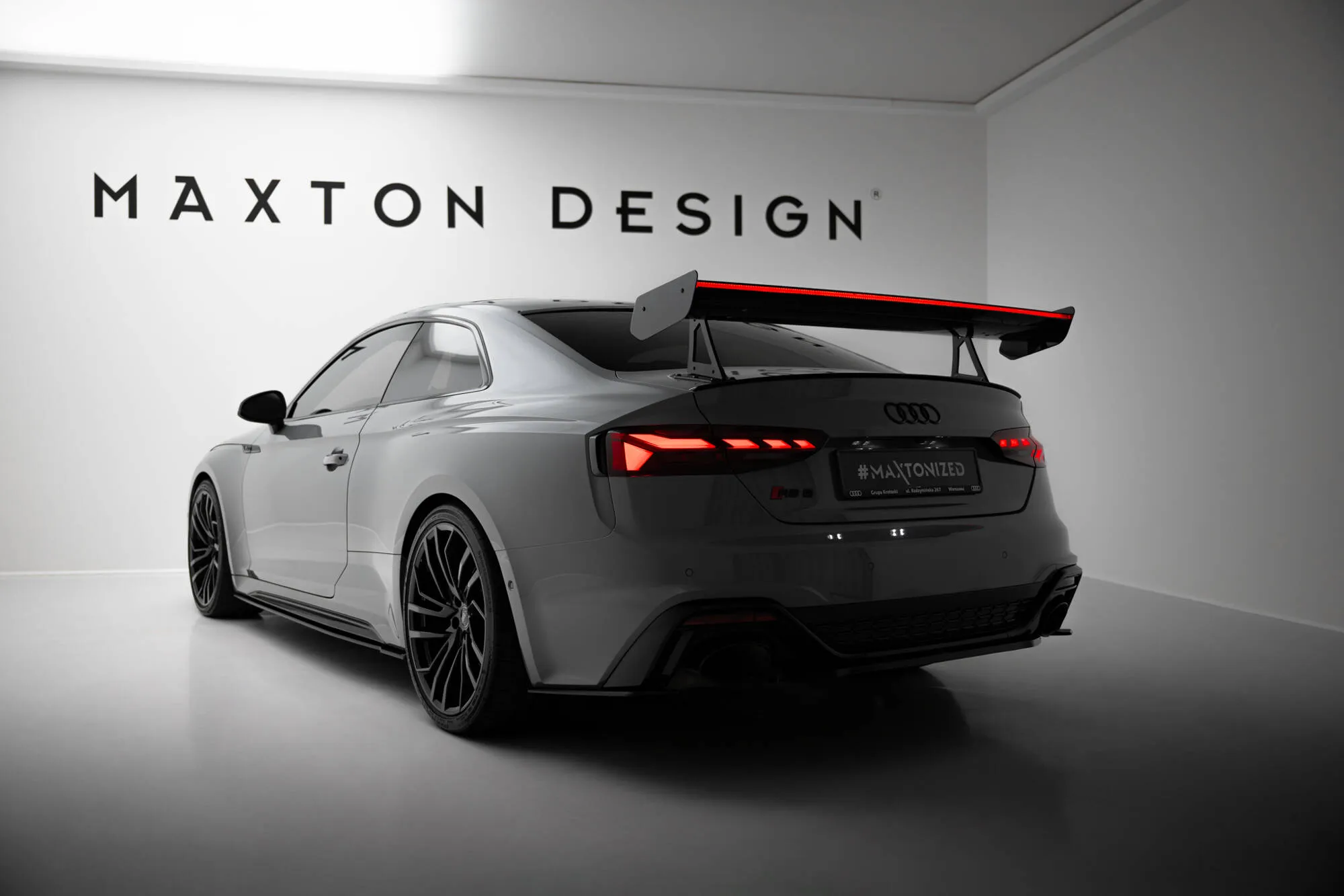 Hekkspoiler med svanehals med LED Audi A5 (F5) 2016-2024 | Carbon Fiber Edition – bilde 2