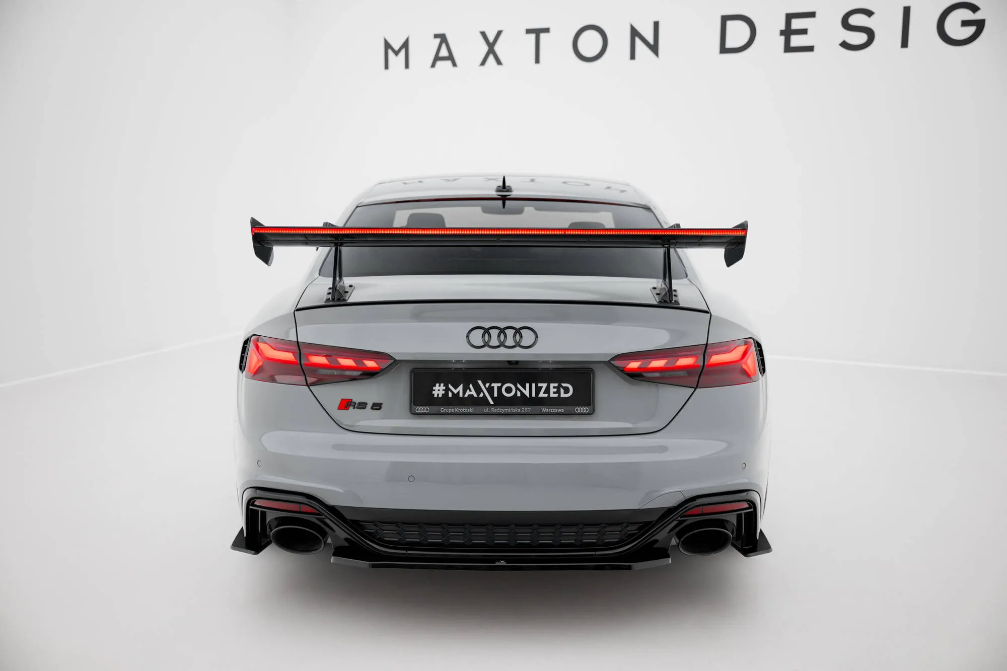 Hekkspoiler med svanehals med LED Audi A5 (F5) 2016-2024 | Carbon Fiber Edition – bilde 4