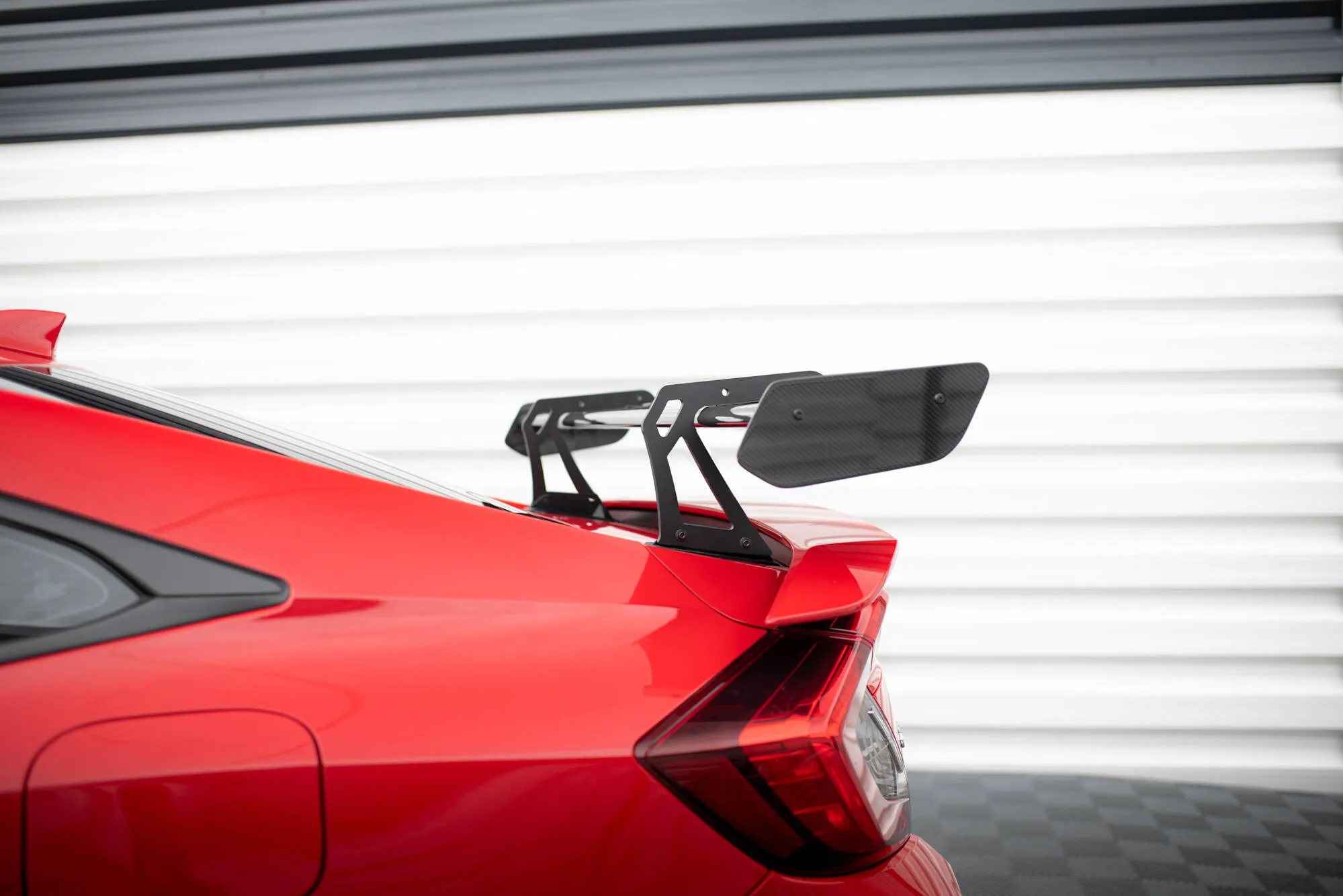 Hekkspoiler med svanehals med LED Honda Civic (X) Si 2016-2021 | Carbon Fiber Edition – bilde 6