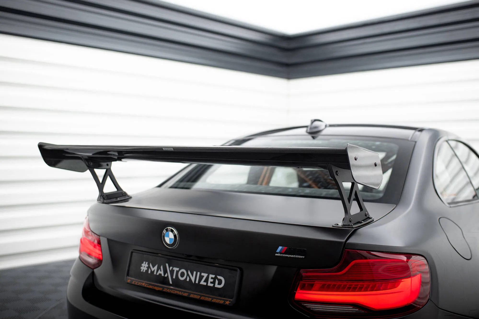 Hekkspoiler med ytre bøyler BMW M2 (F87) 2015-2022 | Carbon Fiber Edition – bilde 2