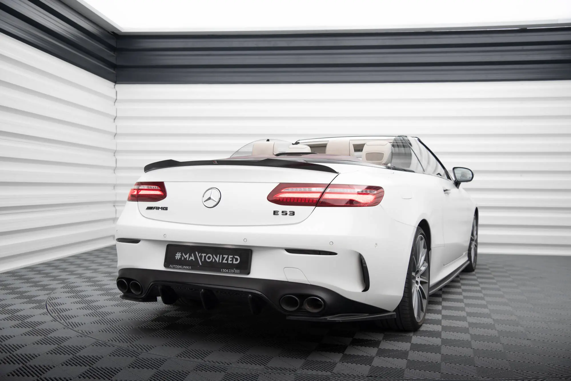 Hekkspoiler Mercedes-Benz E Cabriolet (A238) AMG-Line 2017 - 2023 / Mercedes-AMG E53 (A238) 2018 - 2023 | Glossy Black Edition – bilde 3