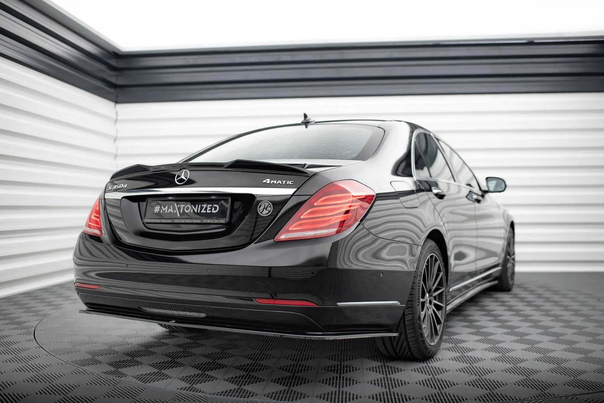 Hekkspoiler Mercedes-Benz S (W222) pre-facelift 2013 - 2017 | 3D Glossy Black Edition – bilde 4