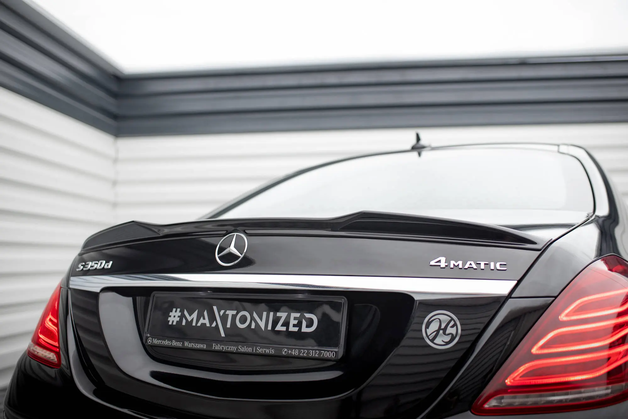 Hekkspoiler Mercedes-Benz S (W222) pre-facelift 2013 - 2017 | 3D Glossy Black Edition – bilde 5