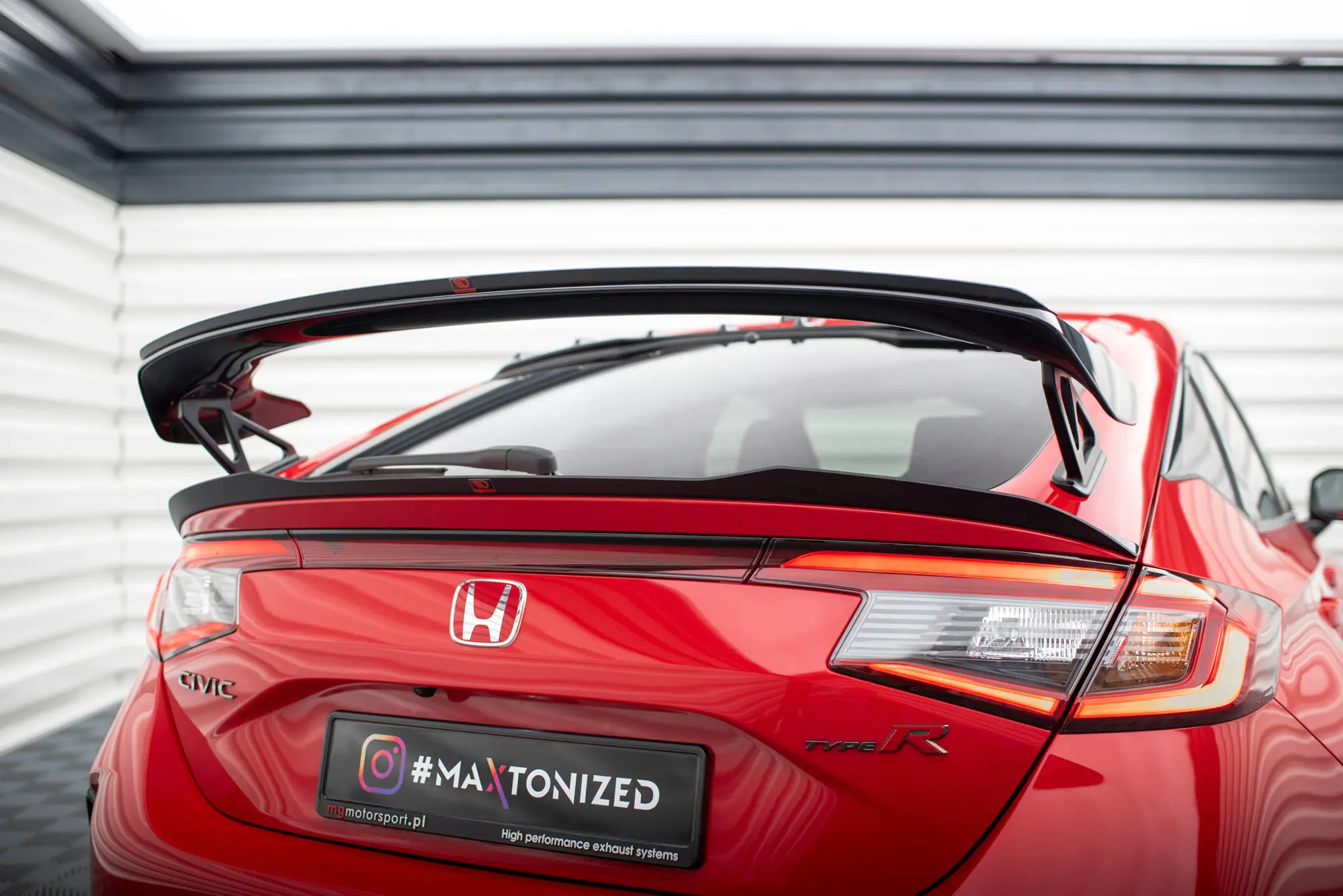 Hekkspoiler (nedre) Honda Civic XI Type-R 2023-> | Glossy Black Edition – bilde 3