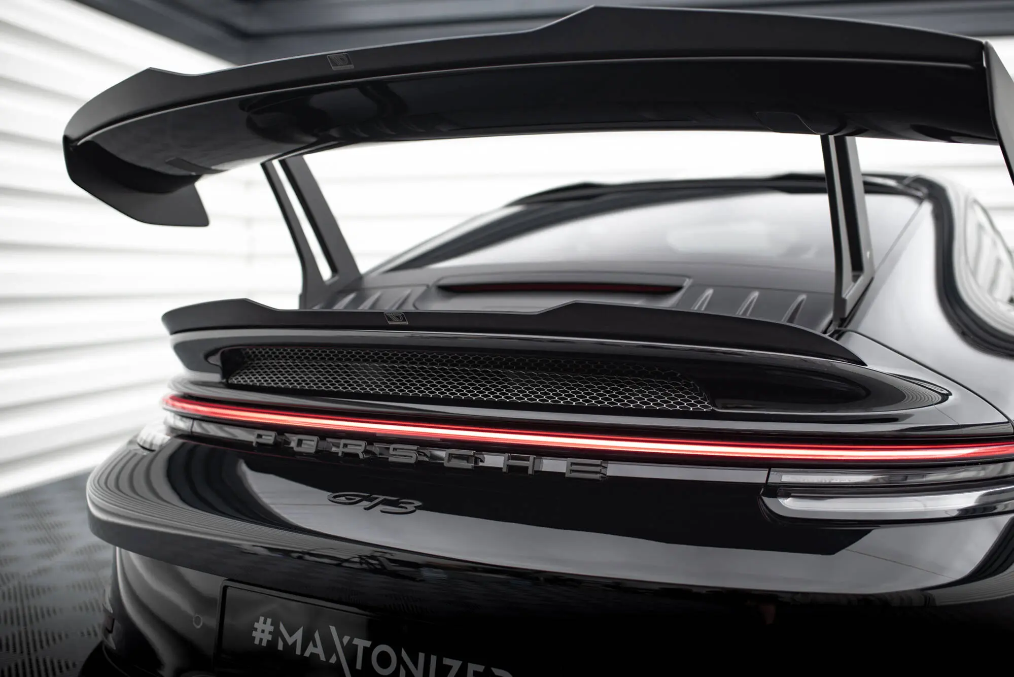 Hekkspoiler (nedre) Porsche 911 (992) GT3 2021 - > | Glossy Black Edition